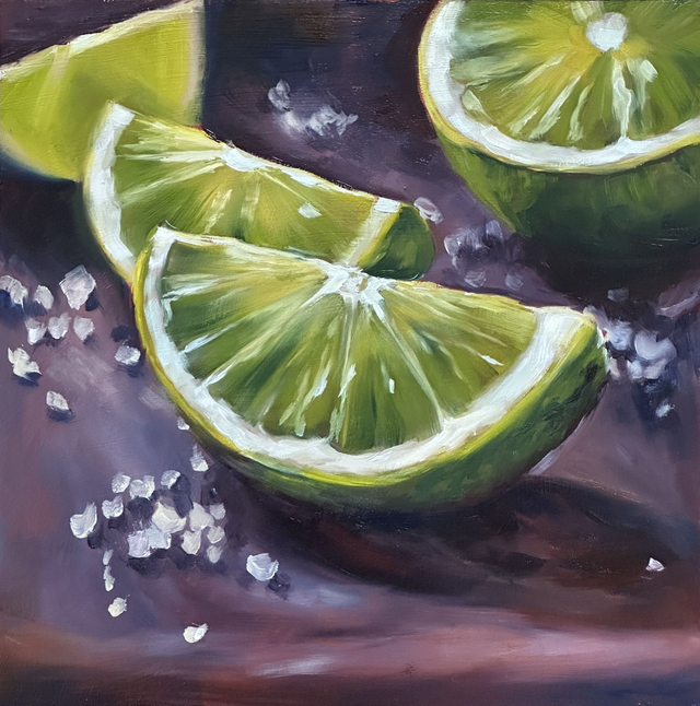 Grüne Spannung - Feine Ölmalerei für dein Zuhause 