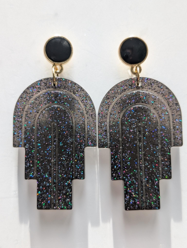 MIAMI noir aux fines paillettes