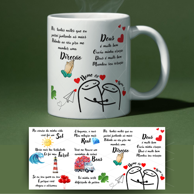 Caneca dia dos namorados - Pro escuro da minha vida você foi o sol