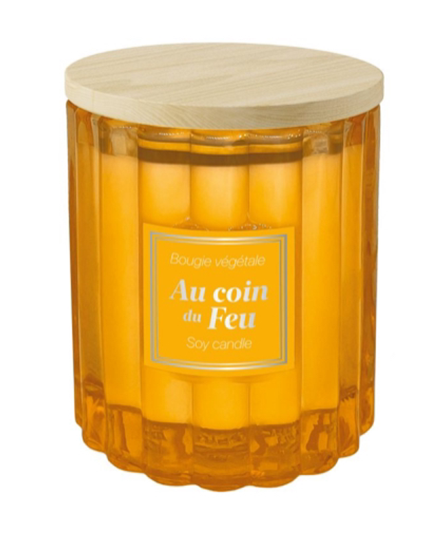 BOUGIE VÉGÉTALE AU COIN DU FEU – 190G