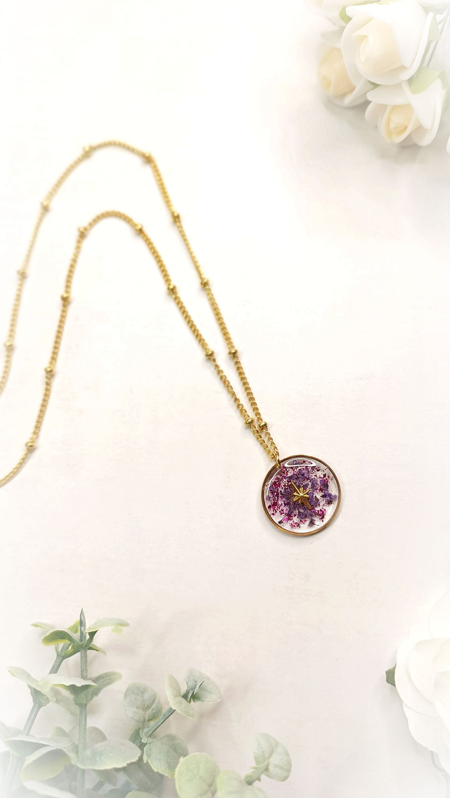 KALLISTA Sautoir - Violet Campanule