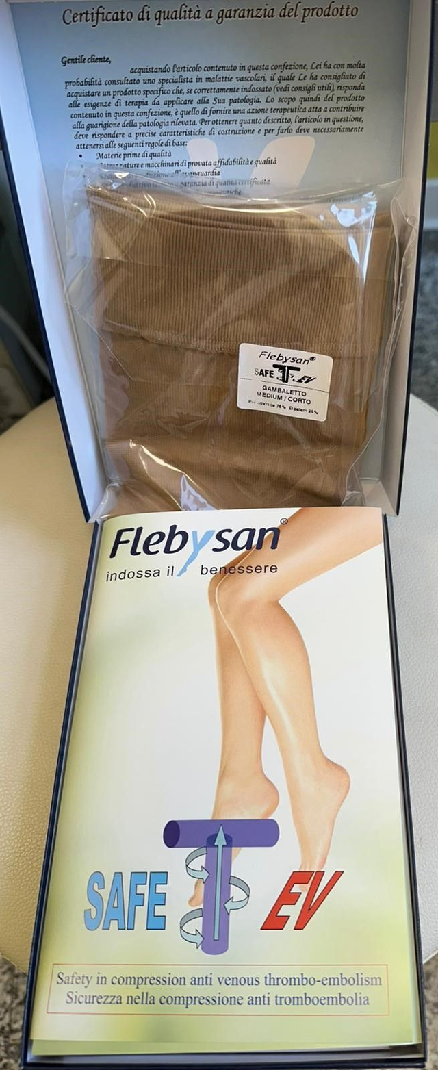 Flebysan calza anti-trombo 28mmHg Gambaletto