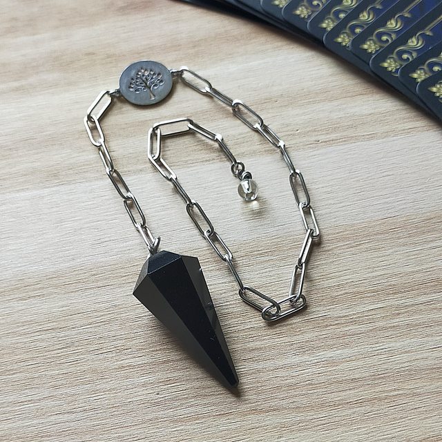 Pendule classique tourmaline noire - 0063PD