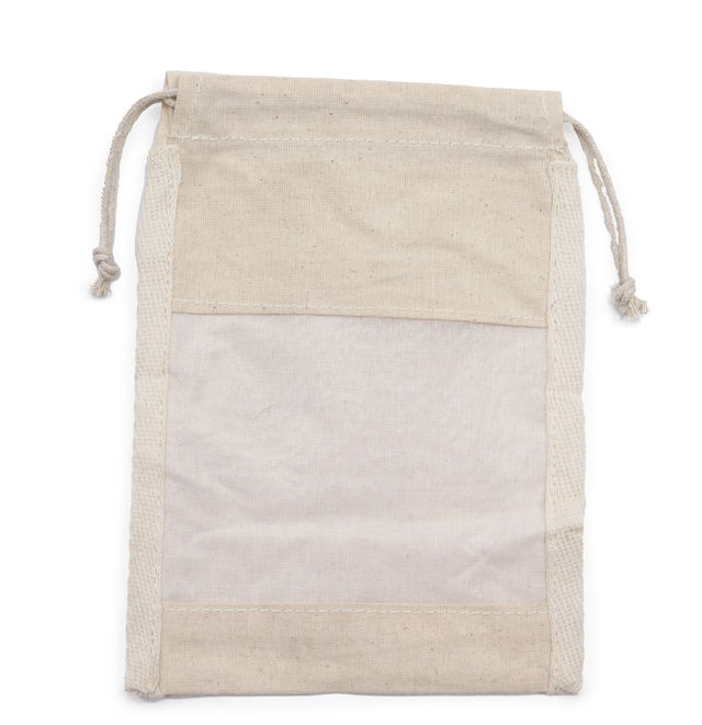 Cotton Window Pouch Bag - 100% Cotton