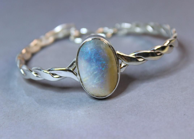 Bracelet Feu d&#039;Opale Bleue