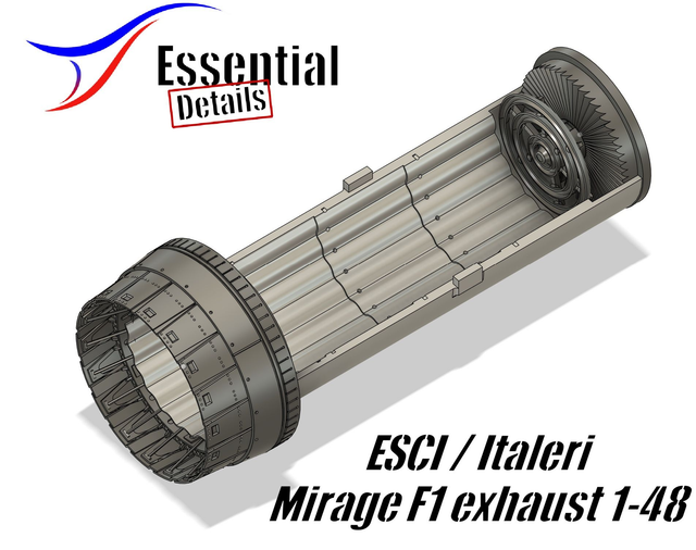 1/48 Mirage F1 exhaust for Esci/Italeri ED-48031