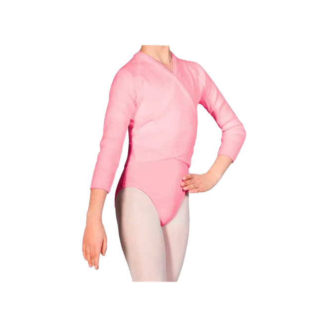 Pink Crossover Cardigan