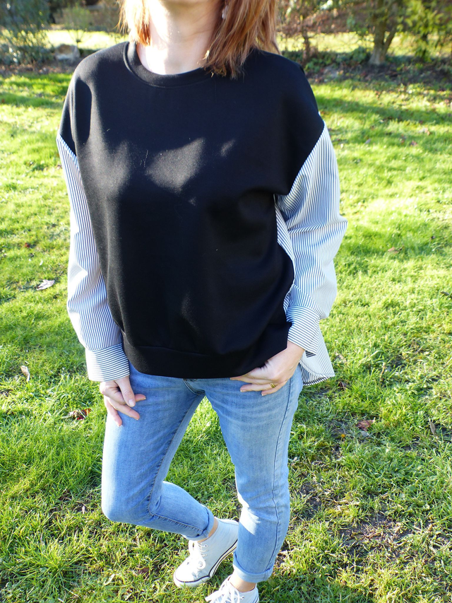 sweat chemise noir