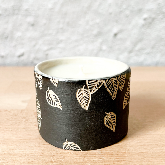 Bougie mini : feuilles