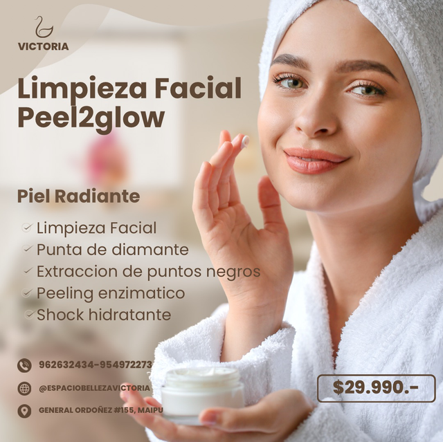 Limpieza facial profunda peel2glow
