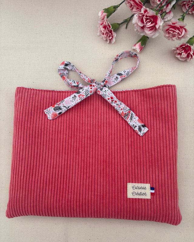 Pochette à livre ; Grand Format - Corail