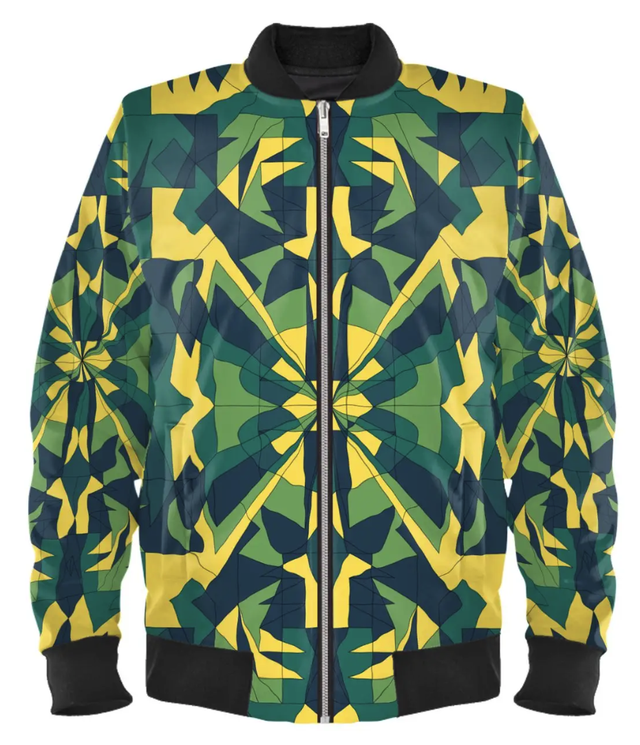 Bomber Nzunsunsona en velours marbré