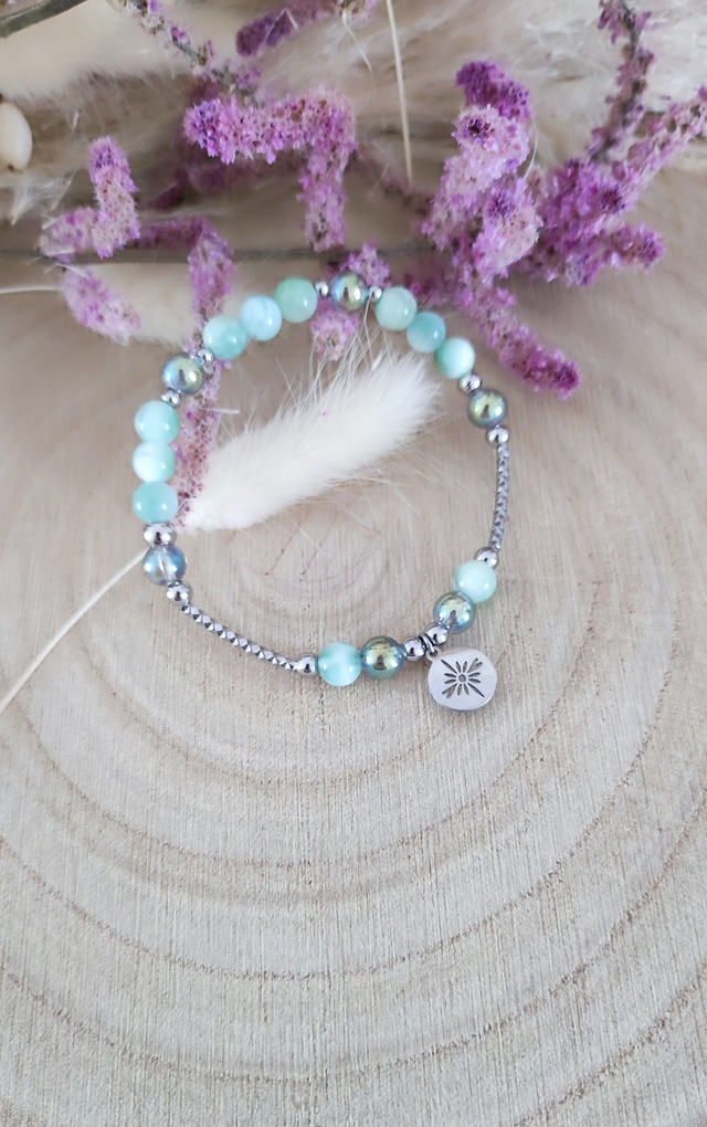 Bracelet "Énergie Féminine" Garniérite