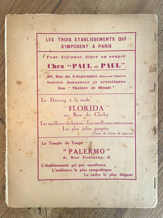 Revue Folies Bergère 1928. Paris. 'La Grande Folie'.