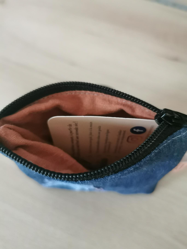 Petite trousse en tissu recyclé