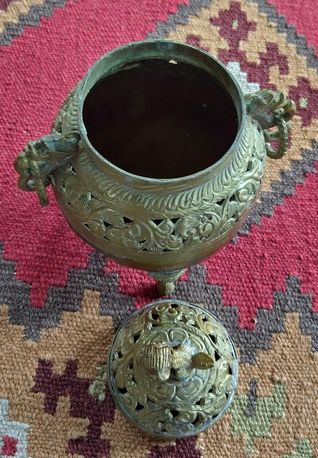 Brass & Copper temple censor