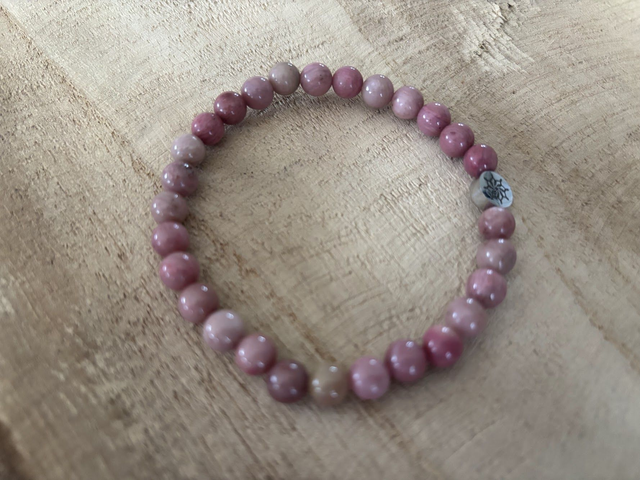 Bracelet Rhodochrosite - Perles de 6mm