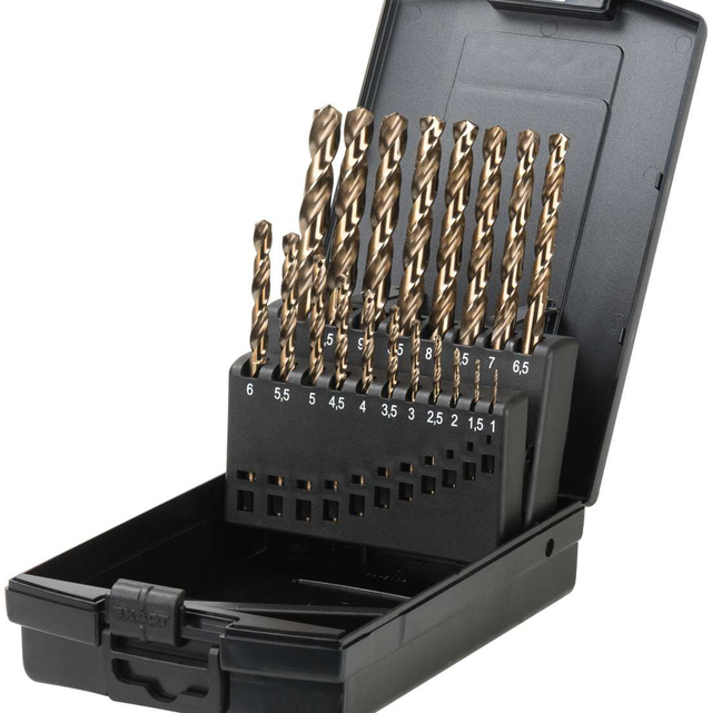 Spiralbohrer-Satz, HSS-E, 25-teilig, ELORA-1362-S 25