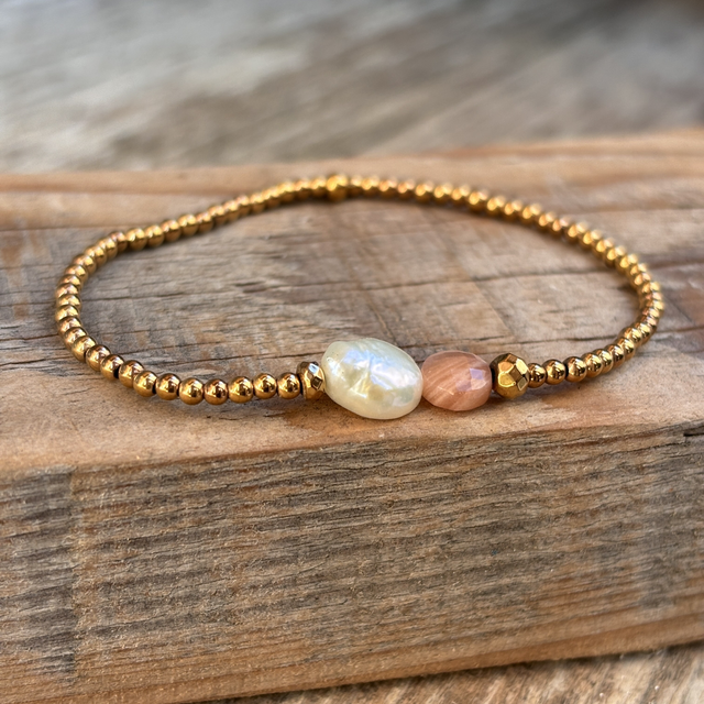 Bracelet Duo Pastille Pierre de Soleil 