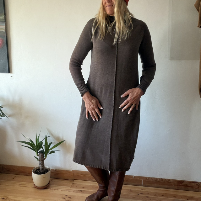 Oversized Merino Wool Knitted Dress