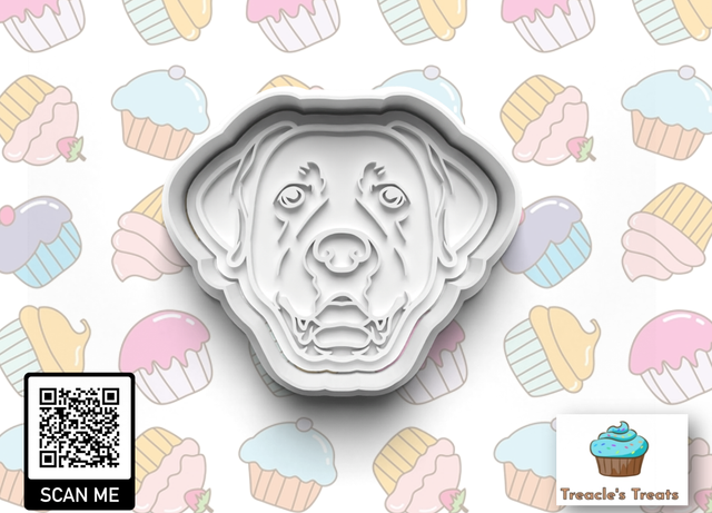 Labrador Retriever Head Fondant/cookie stamp with cutter