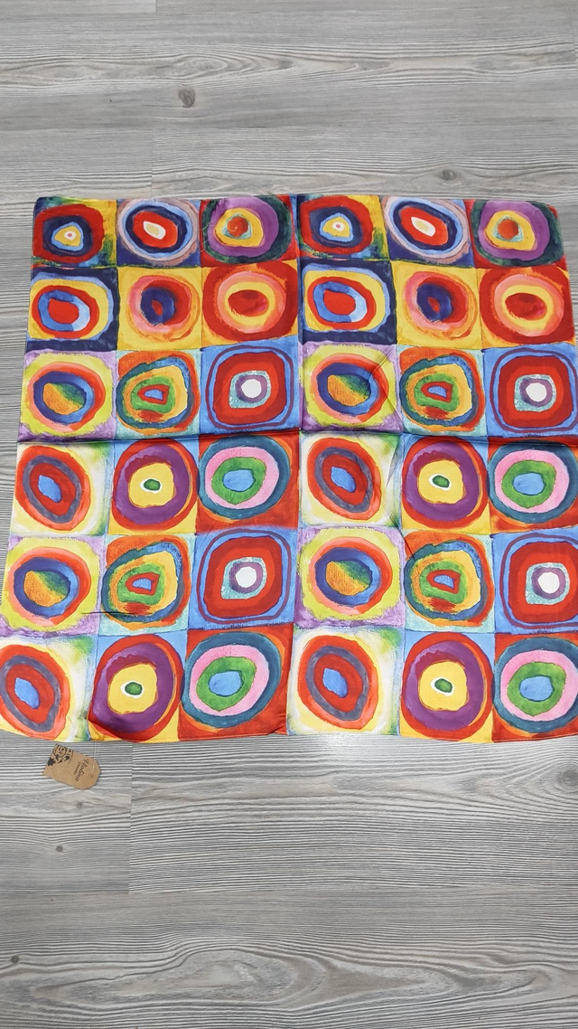 Foulard quadrato Studio sul colore di Kandinsky