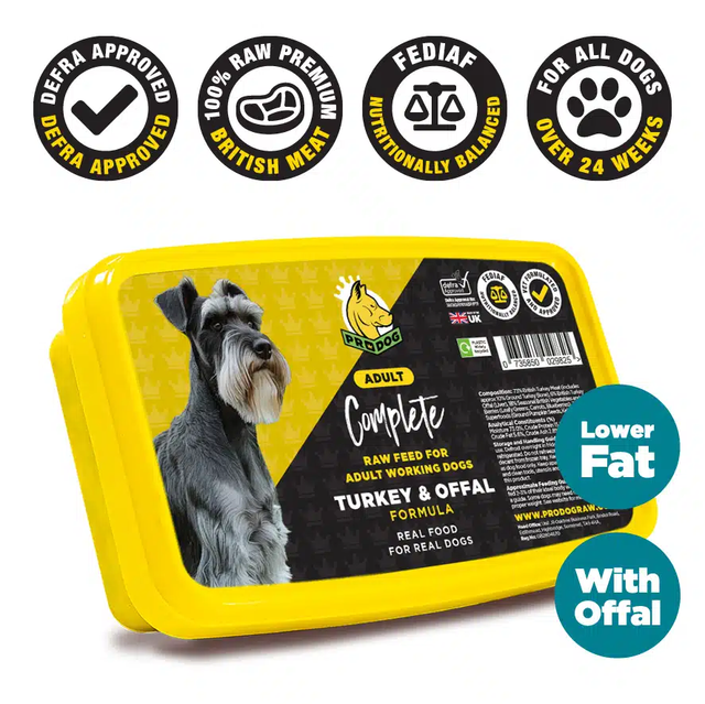 500g ProDog Complete Turkey with Offal raw dog food 
