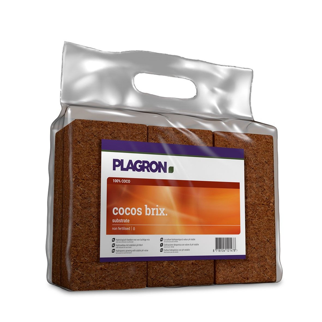 Plagron Cocos Brix 6 stuks per zak 9/10 Liter