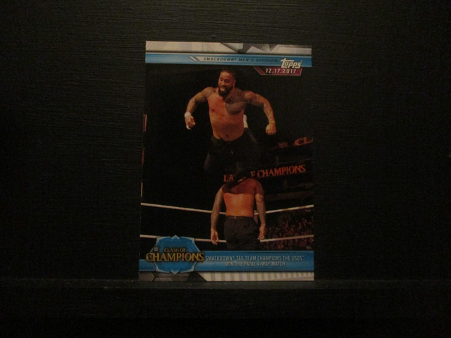 Smackdown Tag Team Champions The USOS Win The Fatal 4-Way Match - Champions Original Trading Card #99