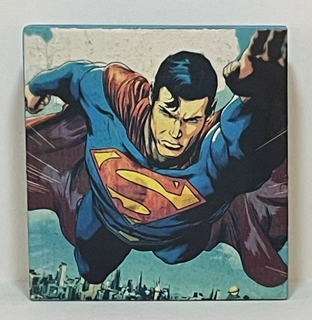 Holzblock Superman blau - Jane Framer 