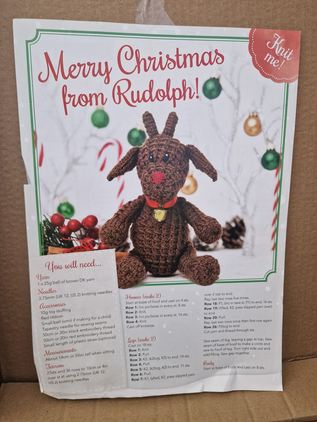 Rudolph Knitting Pattern