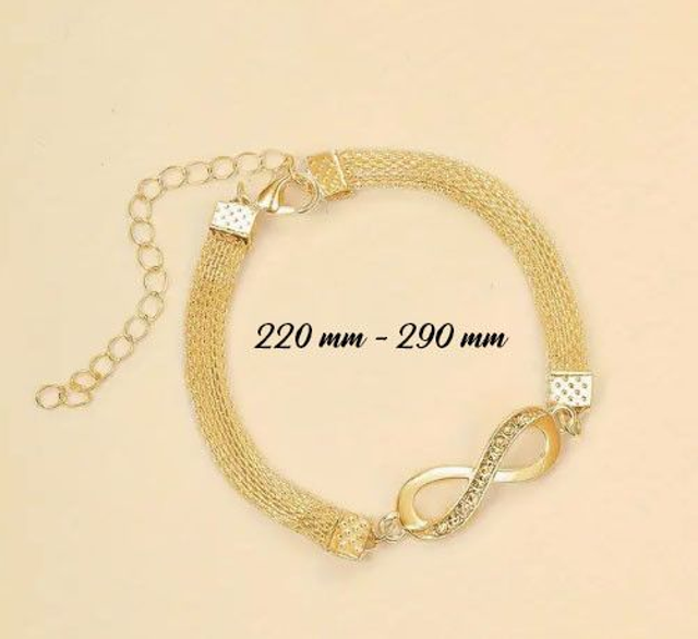 Bracelet de biceps Infini Éclatant Or