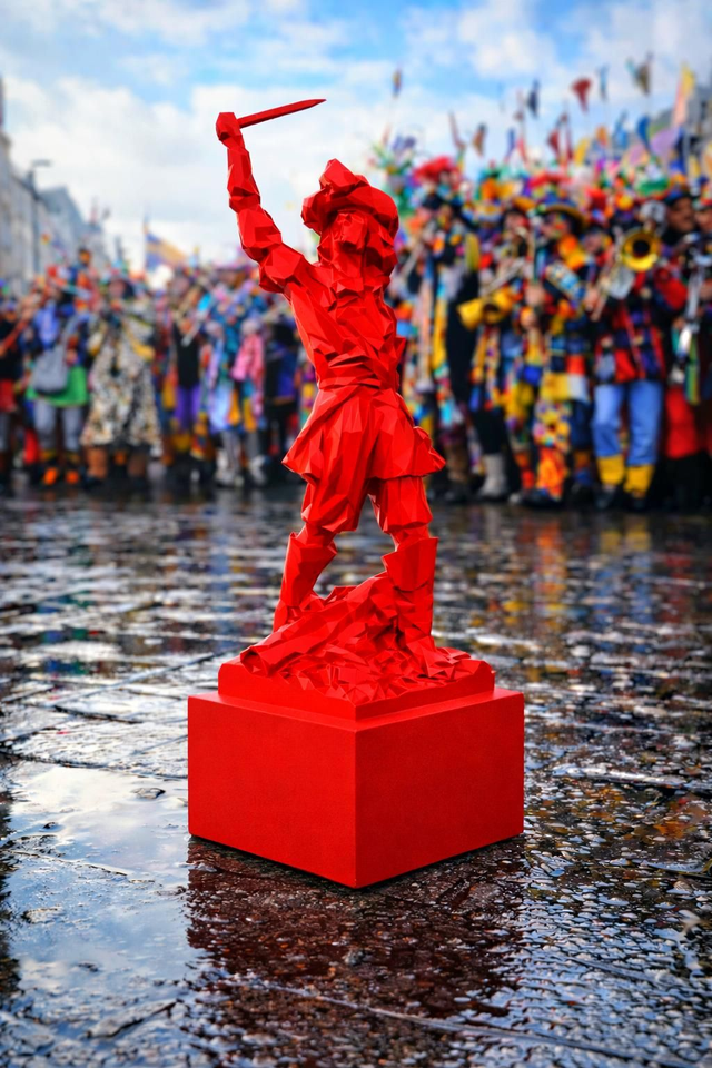 Statue Pop Jean Bart Rouge