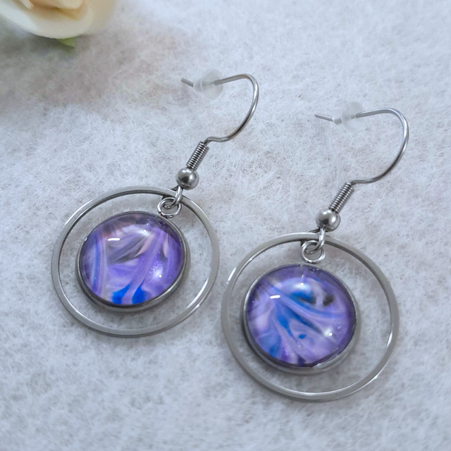 CERCLE POETIQUE - Boucles d'oreilles - Métal argenté