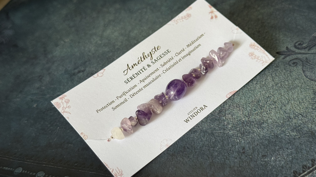 Bracelet élastique | Améthyste 1