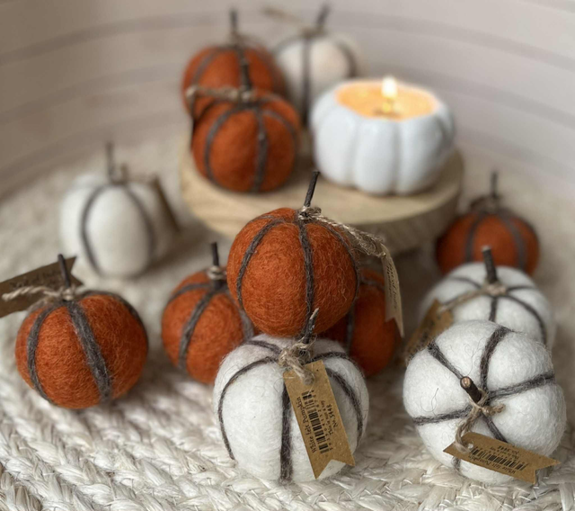 Felt Pumpkins