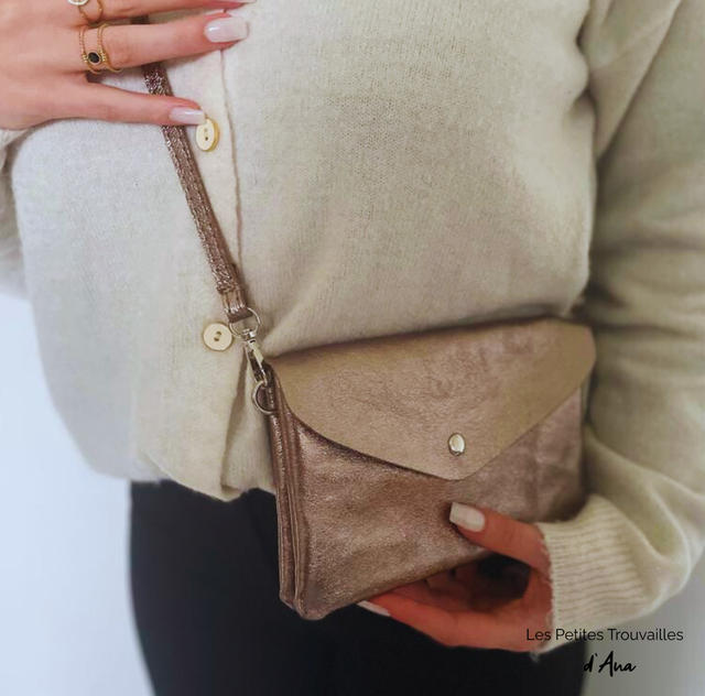 Pochette Faustine Rose gold