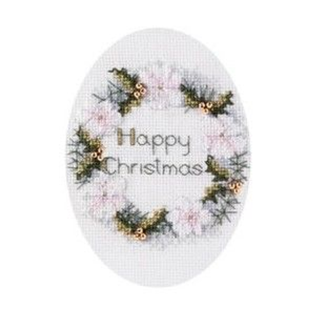 Kerstkaart "Golden Wreath" (47)