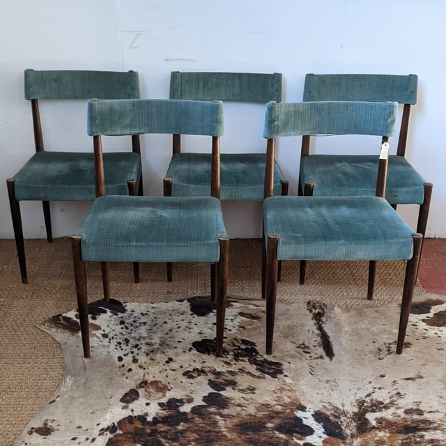 Chaises scandinaves bleus