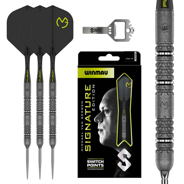 Winmau Steeldarts Michael van Gerwen MVG Signature Edition 90% Tungsten 23 gr 