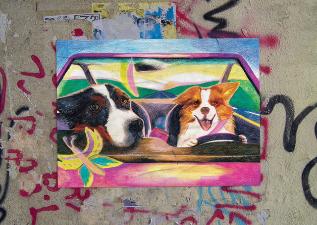 Roadtrip à la mer. (Riso A3)