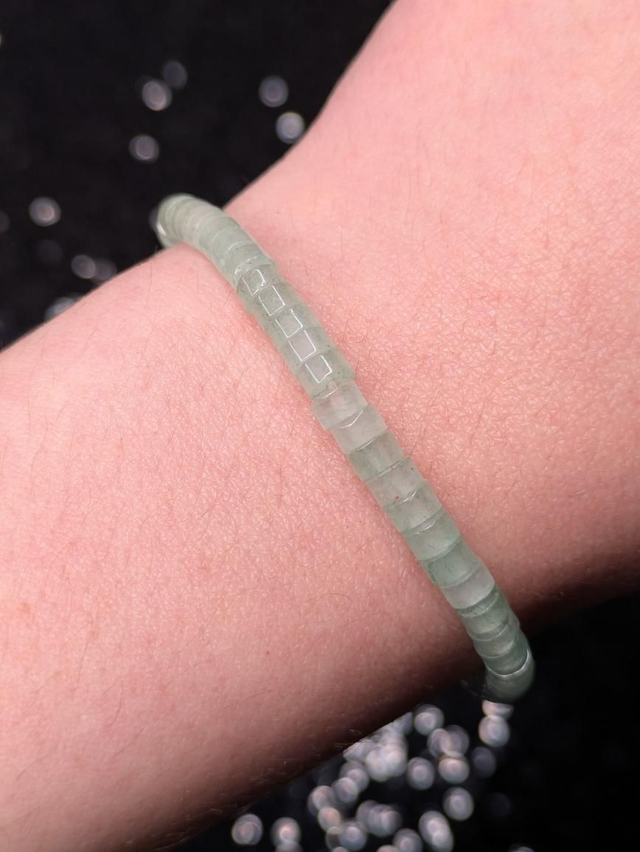 Bracelet aventurine heishi 