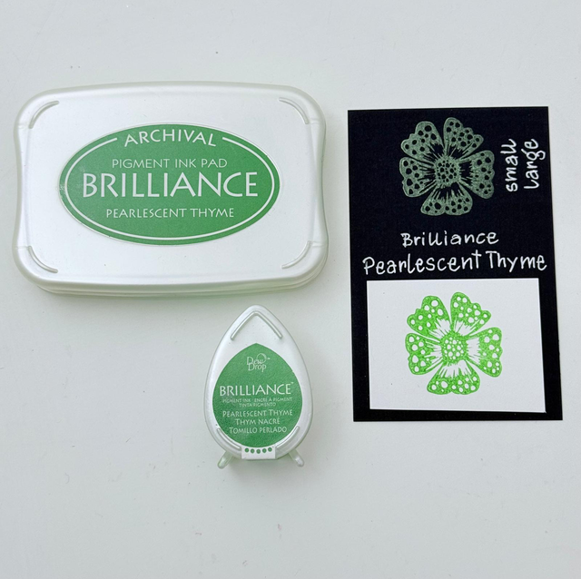 Brilliance Stempelkissen Pearlescent Thyme gross & klein