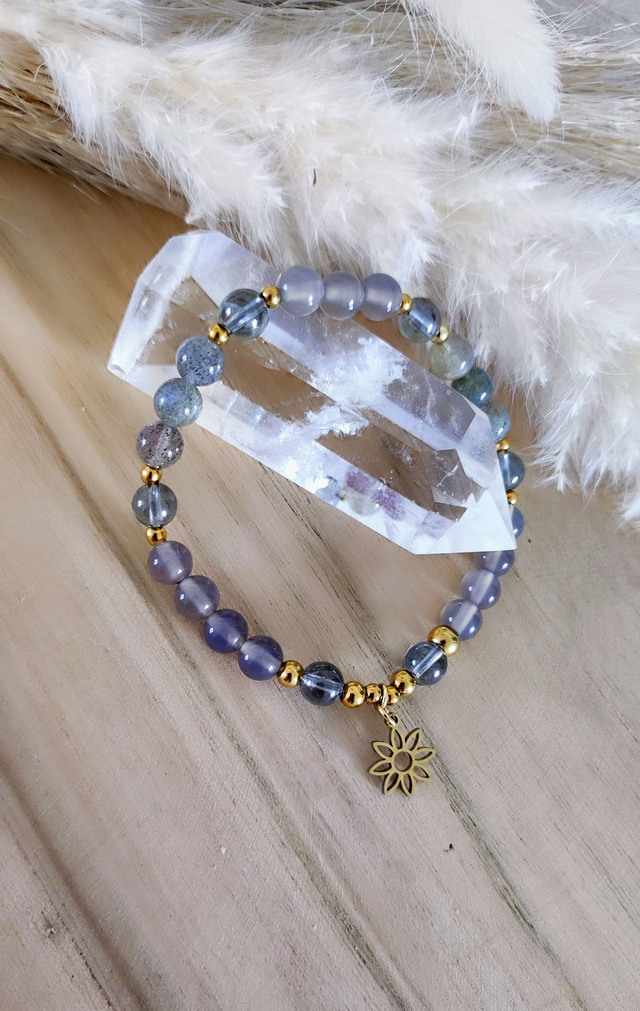 Bracelet "Stabilité" Agate et Labradorite