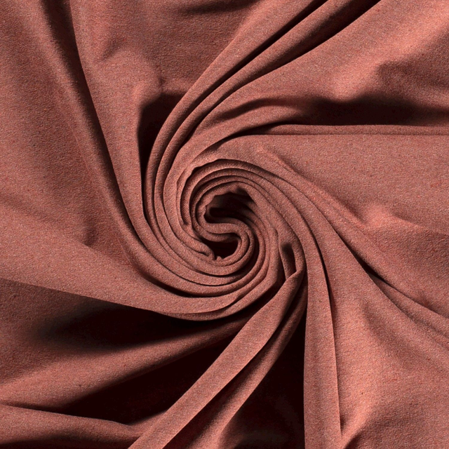 French Terry Recyclé Vieux Rose