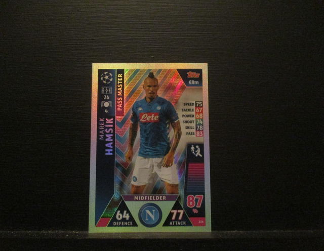 Marek Hamsik - UEFA Champions League Match Attax 2018/19 Original Trading Card #224