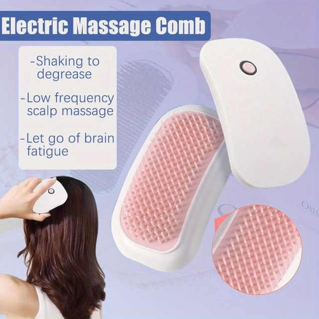 Electric Scalp Massage Comb – Relaxing Head Massager