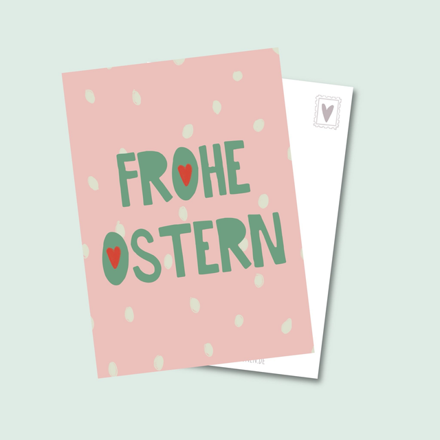 Frohe Ostern - Postkarte