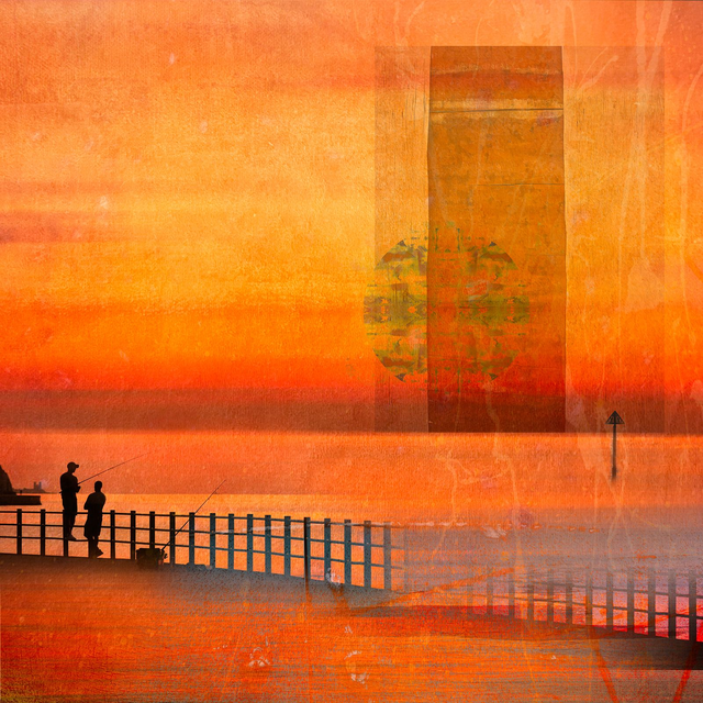 Cast to the Horizon - Image size 14" x 14"   