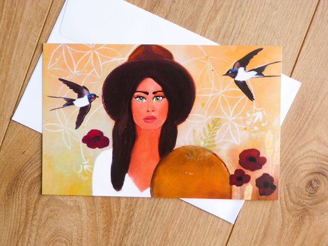 Carte postale "DOUCEUR BOHEME"